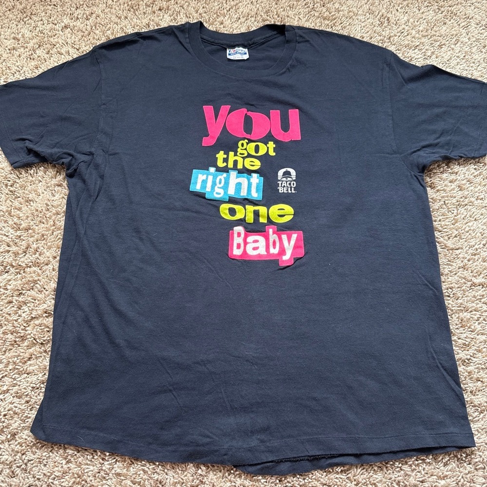 Vintage 90s Taco Bell Diet Pepsi T Shirt You Got The Right One Baby XXL Single